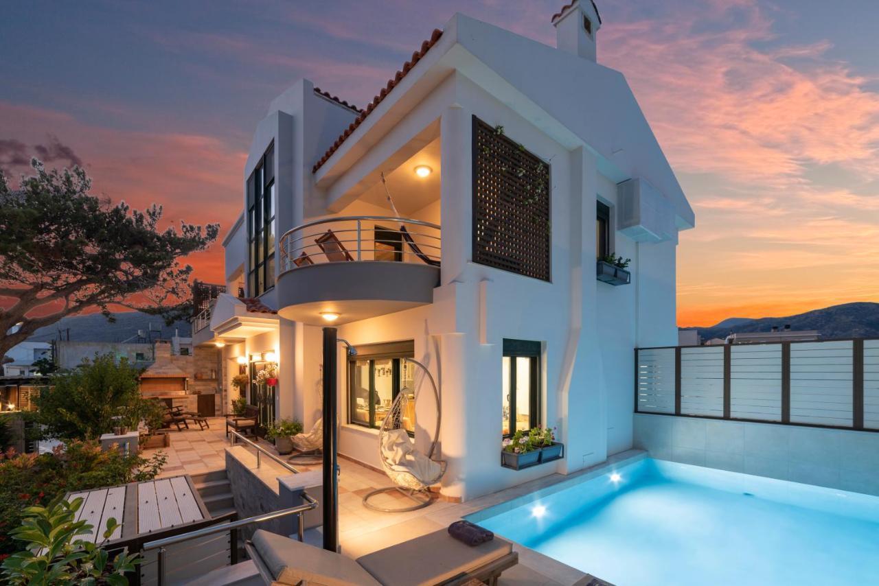Paradisos Luxury Villas Next To Beach Koutsourás Exteriör bild