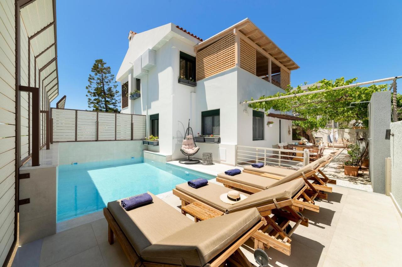Paradisos Luxury Villas Next To Beach Koutsourás Exteriör bild