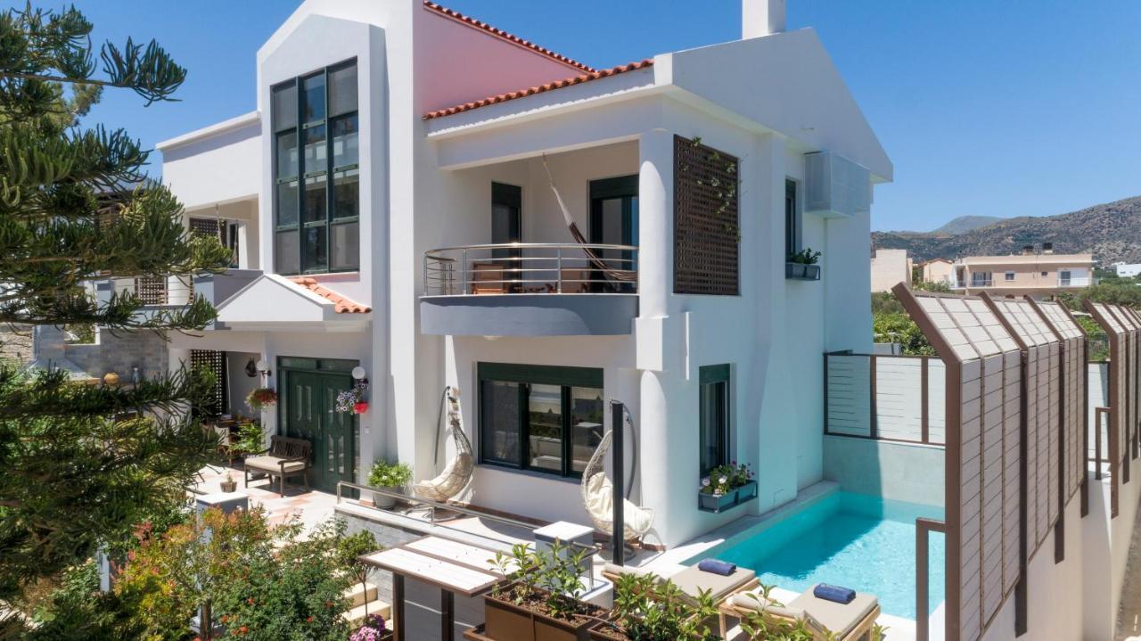 Paradisos Luxury Villas Next To Beach Koutsourás Exteriör bild