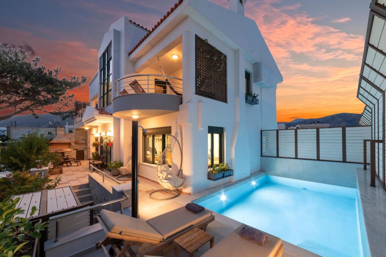 Paradisos Luxury Villas Next To Beach Koutsourás Exteriör bild