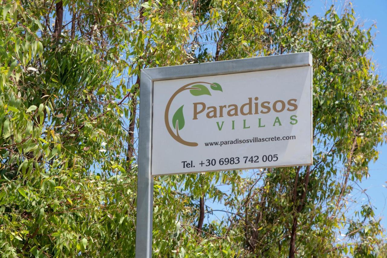 Paradisos Luxury Villas Next To Beach Koutsourás Exteriör bild